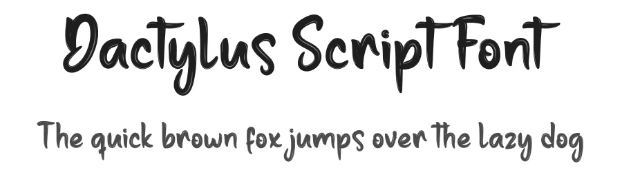 Dactylus Script Font by productype — Script Handwritten Font