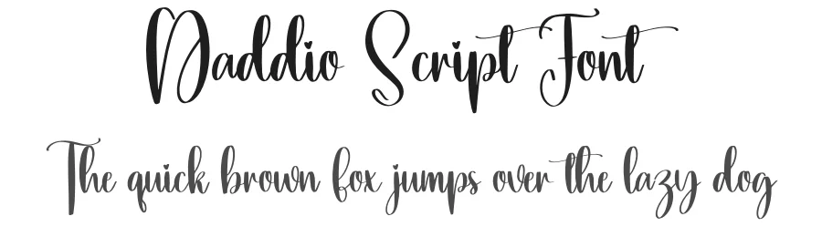 Daddio Script Font by creativeletter — Script Handwritten Font