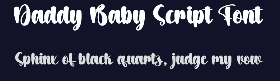 Daddy Baby Script Font by creativeletter — Script Handwritten Font — thumbnail 2