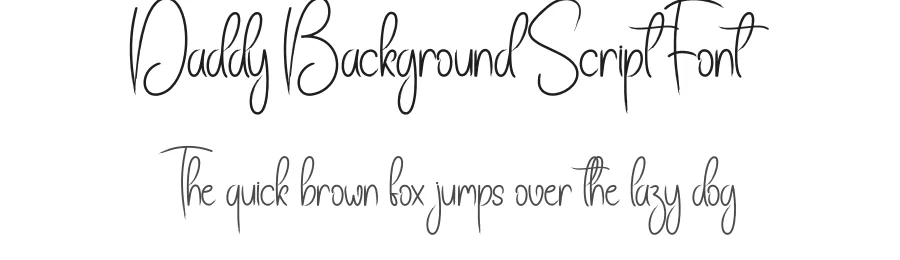 Daddy Background Script Font by creativeletter — Script Handwritten Font
