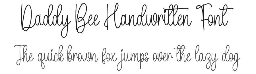 Daddy Bee Handwritten Font by creativeletter — Script Handwritten Font