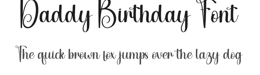 Daddy Birthday Font by andikastudio — Script Handwritten Font