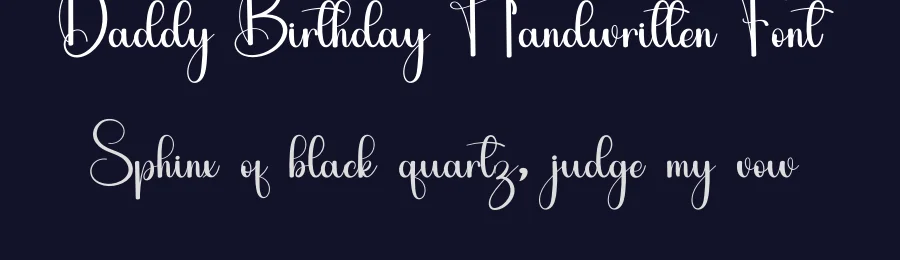Daddy Birthday Handwritten Font by inermediaSTUDIO — Script Handwritten Font — thumbnail 2