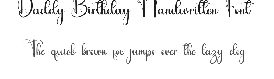 Daddy Birthday Handwritten Font by inermediaSTUDIO — Script Handwritten Font
