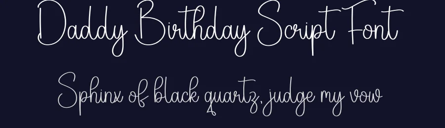 Daddy Birthday Script Font by creativeletter — Script Handwritten Font — thumbnail 2