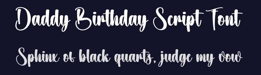 Daddy Birthday Script Font by creativeletter — Script Handwritten Font — thumbnail 2