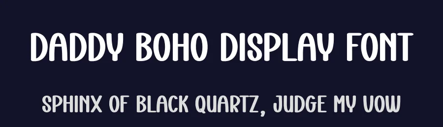 Daddy Boho Display Font by creativeletter — Display Font — thumbnail 2