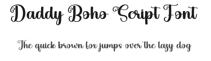 Daddy Boho Script Font by andikastudio — Script Handwritten Font