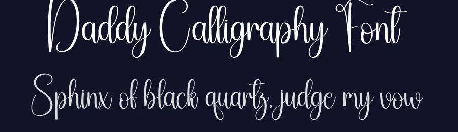 Daddy Calligraphy Font by creativeletter — Script Handwritten Font — thumbnail 2