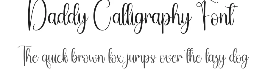 Daddy Calligraphy Font by creativeletter — Script Handwritten Font