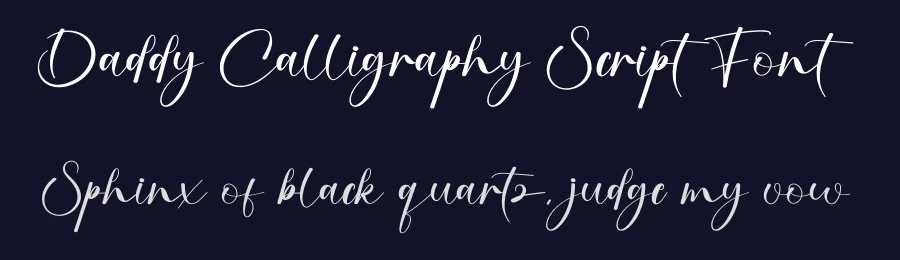 Daddy Calligraphy Script Font by creativeletter — Script Handwritten Font — thumbnail 2