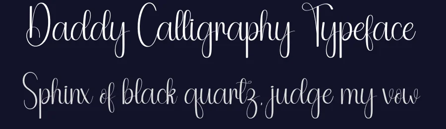 Daddy Calligraphy Typeface by andikastudio — Script Handwritten Font — thumbnail 2