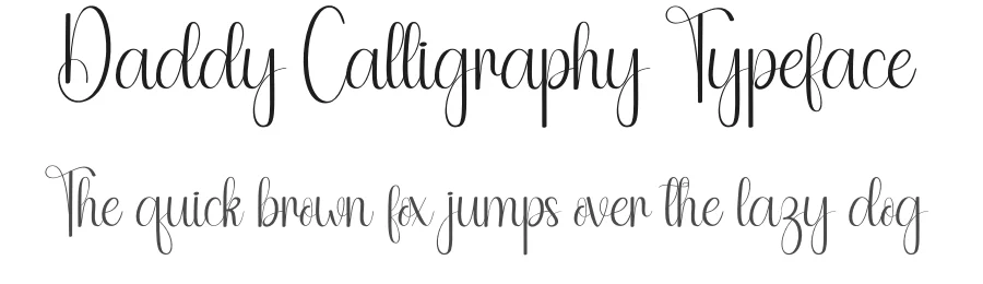 Daddy Calligraphy Typeface by andikastudio — Script Handwritten Font