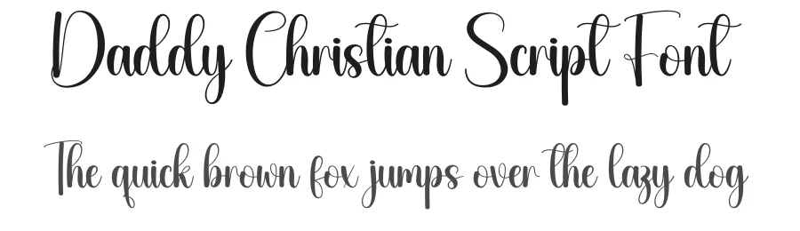 Daddy Christian Script Font by creativeletter — Script Handwritten Font