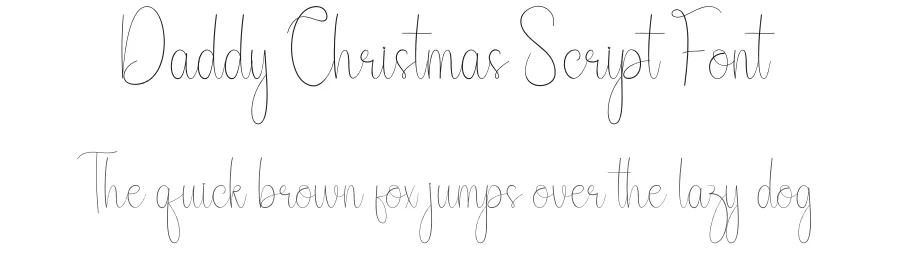 Daddy Christmas Script Font by andikastudio — Script Handwritten Font