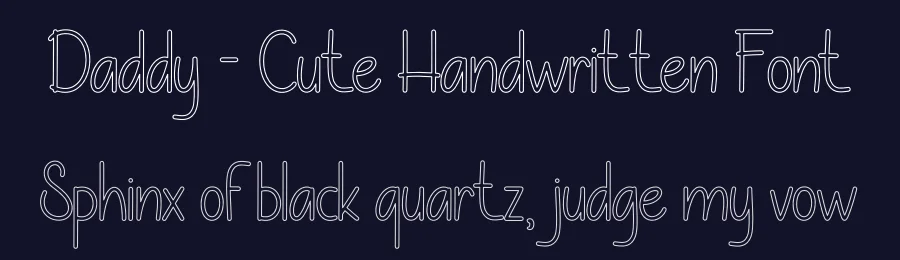 Daddy – Cute Handwritten Font by andikastudio — Display Font — thumbnail 2