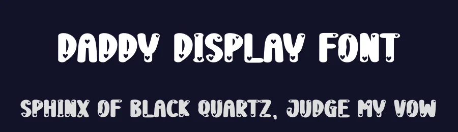 Daddy Display Font by creativeletter — Display Font — thumbnail 2
