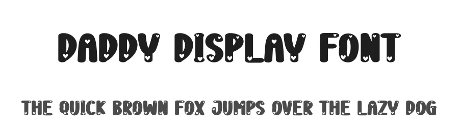 Daddy Display Font by creativeletter — Display Font