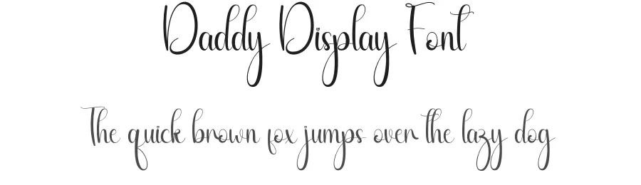 Daddy Display Font by andikastudio — Script Handwritten Font