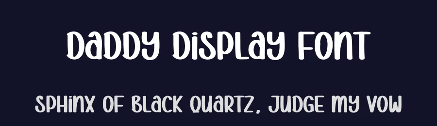Daddy Display Font by Store_07 — Display Font — thumbnail 2