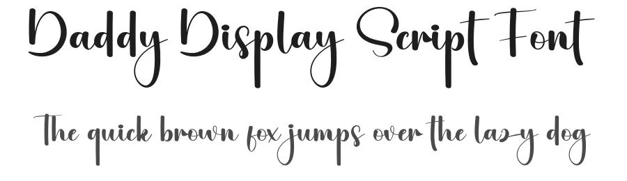 Daddy Display Script Font by creativeletter — Script Handwritten Font