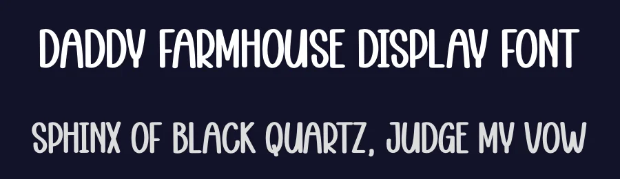 Daddy Farmhouse Display Font by creativeletter — Display Font — thumbnail 2