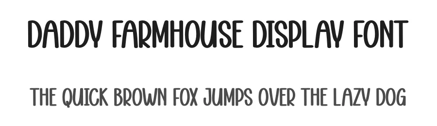 Daddy Farmhouse Display Font by creativeletter — Display Font