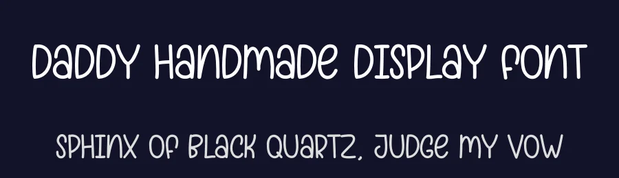 Daddy Handmade Display Font by andikastudio — Display Font — thumbnail 2