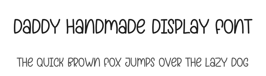 Daddy Handmade Display Font by andikastudio — Display Font
