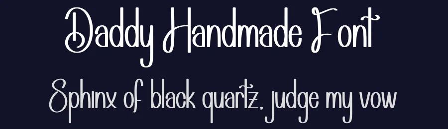 Daddy Handmade Font by andikastudio — Display Font — thumbnail 2