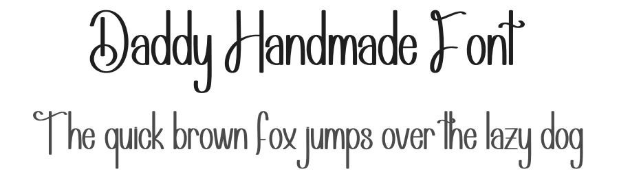 Daddy Handmade Font by andikastudio — Display Font