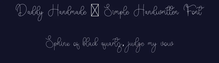 Daddy Handmade – Simple Handwritten Font by freshtypeink — Script Handwritten Font — thumbnail 2