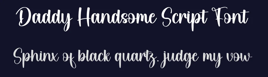 Daddy Handsome Script Font by creativeletter — Script Handwritten Font — thumbnail 2