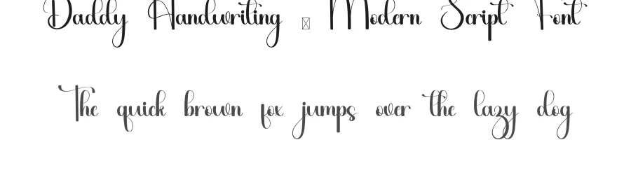 Daddy Handwriting – Modern Script Font by inermediaSTUDIO — Script Handwritten Font