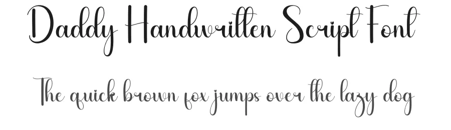 Daddy Handwritten Script Font by andikastudio — Script Handwritten Font