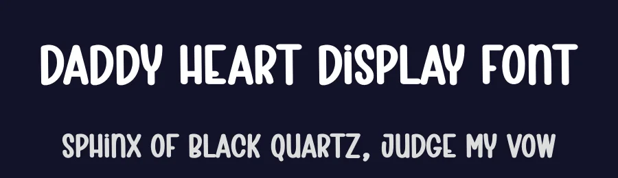 Daddy Heart Display Font by creativeletter — Display Font — thumbnail 2