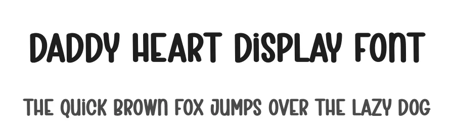Daddy Heart Display Font by creativeletter — Display Font