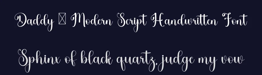 Daddy – Modern Script Handwritten Font by freshtypeink — Script Handwritten Font — thumbnail 2