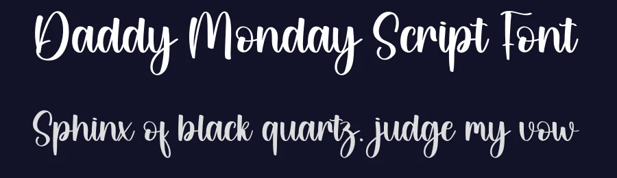 Daddy Monday Script Font by creativeletter — Script Handwritten Font — thumbnail 2