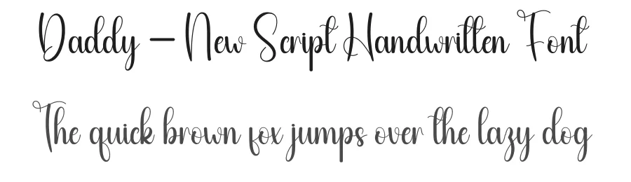 Daddy – New Script Handwritten Font by andikastudio — Script Handwritten Font