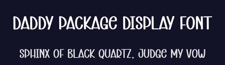 Daddy Package Display Font by andikastudio — Display Font — thumbnail 2