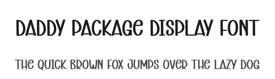 Daddy Package Display Font by andikastudio — Display Font