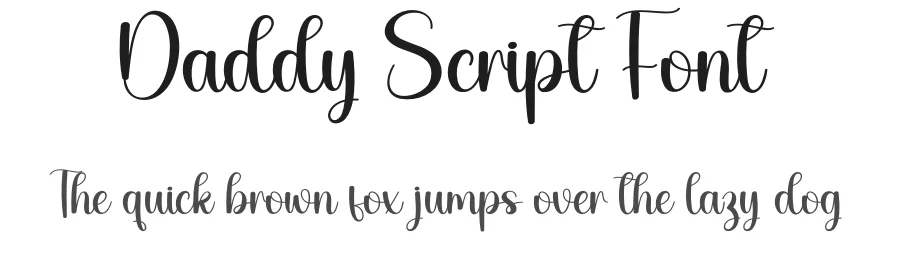 Daddy Script Font by creativeletter — Script Handwritten Font