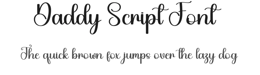 Daddy Script Font by creativeletter — Script Handwritten Font