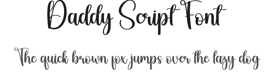 Daddy Script Font by andikastudio — Script Handwritten Font