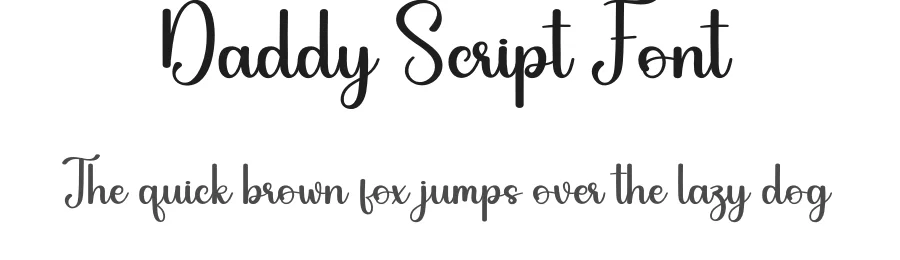 Daddy Script Font by andikastudio — Script Handwritten Font