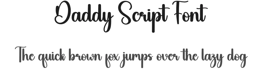 Daddy Script Font by andikastudio — Script Handwritten Font