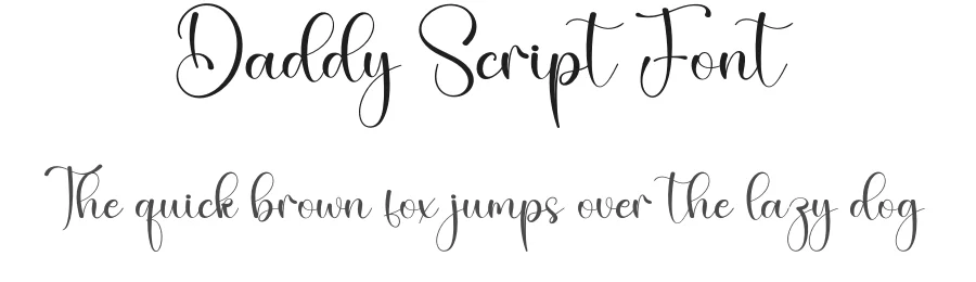 Daddy Script Font by creativeletter — Script Handwritten Font