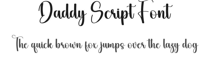 Daddy Script Font by andikastudio — Script Handwritten Font