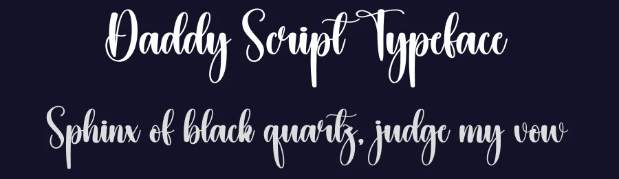 Daddy Script Typeface by creativeletter — Script Handwritten Font — thumbnail 2